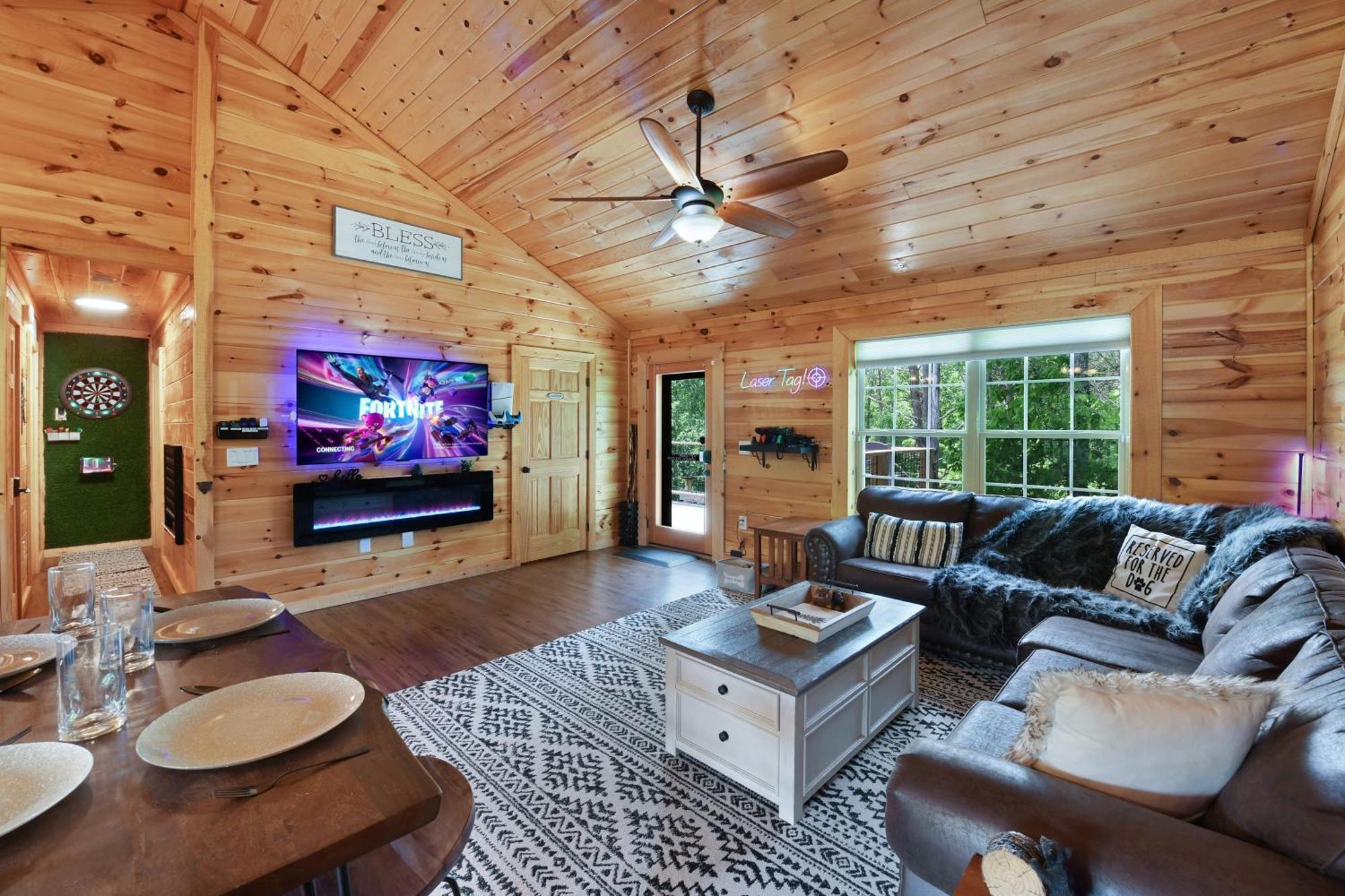 Enchanted Forest Cabin And Teepee! Lights & Laser Show! Private Hot Tub! Unique Stay! Sevierville Esterno foto